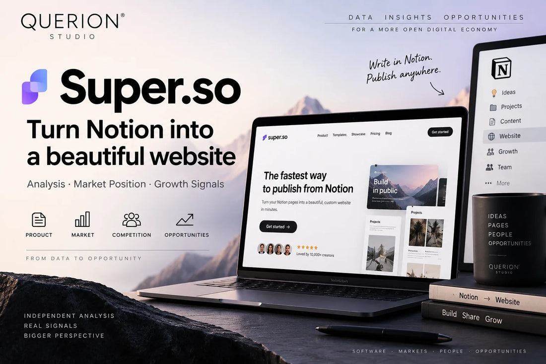 Super.so Analysis: Notion Website Publishing, Pricing & Market Signals