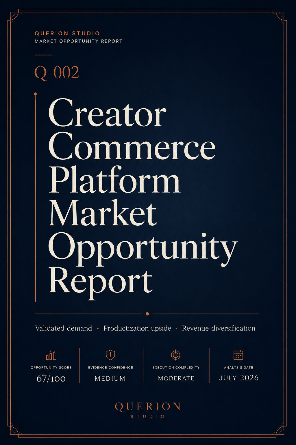 Creator Commerce Platform Market Opportunity Report