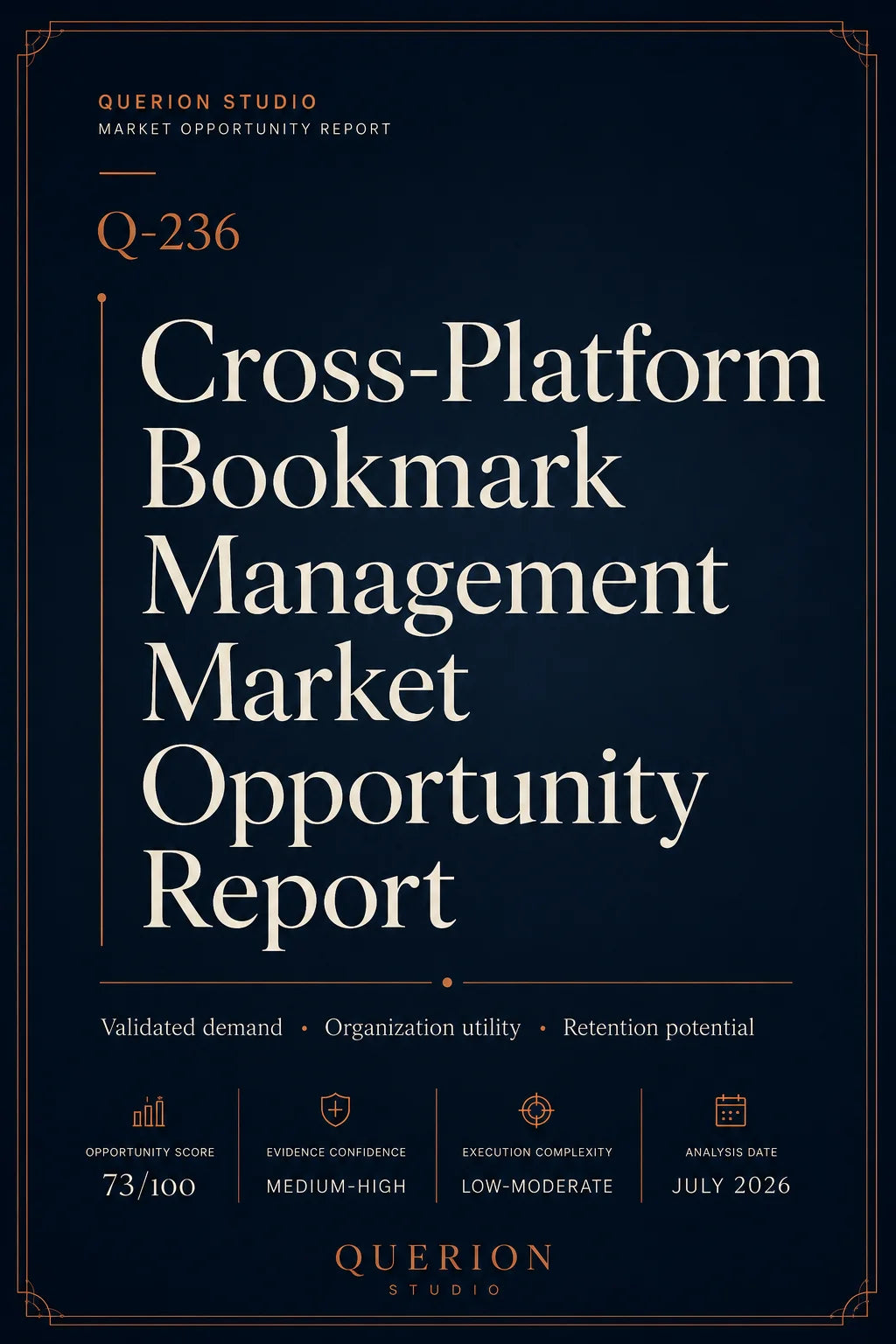 Cross-Platform Bookmark Management Market Opportunity Report