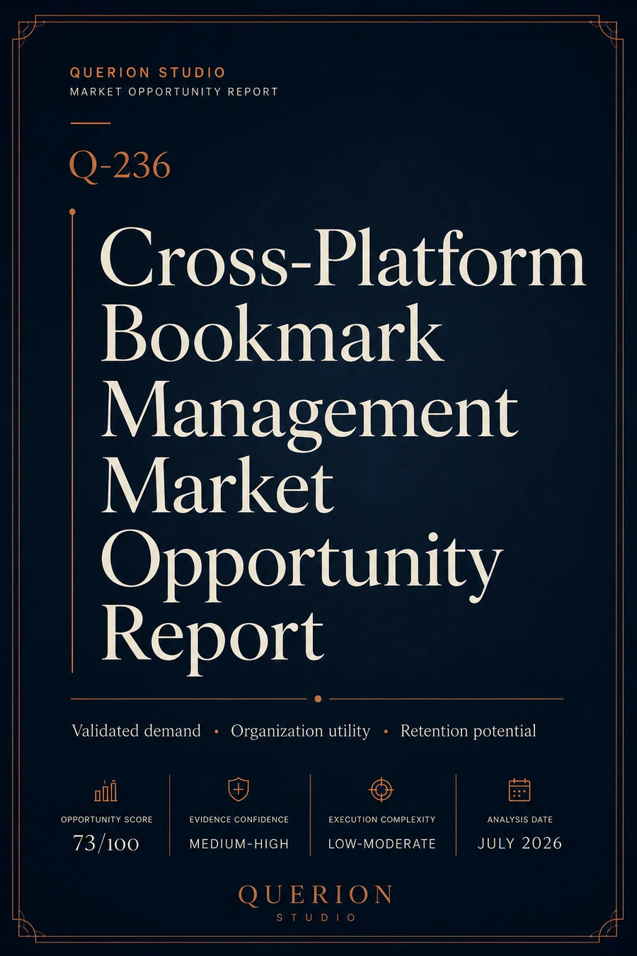 Cross-Platform Bookmark Management Market Opportunity Report