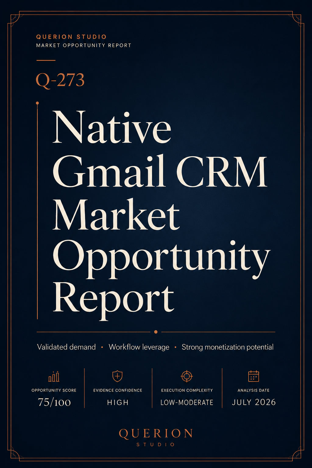 Gmail-Native CRM Market Opportunity Report